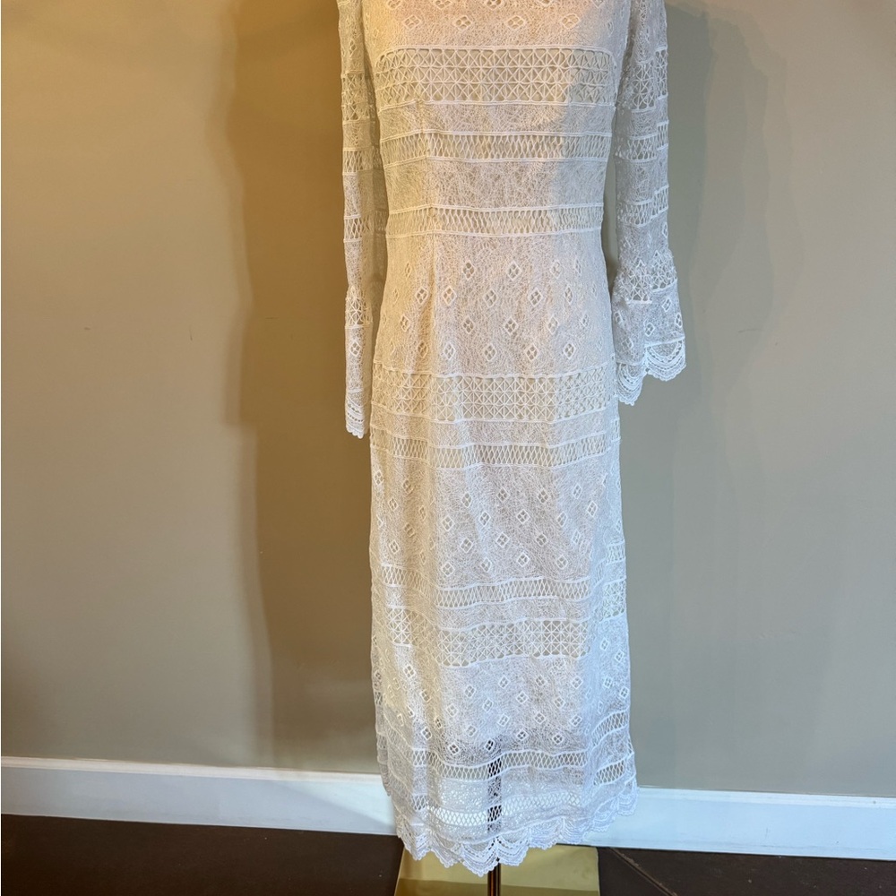 AMUR White Lace Long Sleeve Dress (BHLDN)